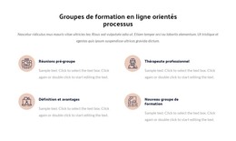 Groupe De Formation Aux Processus En Ligne - Modèle HTML Réactif