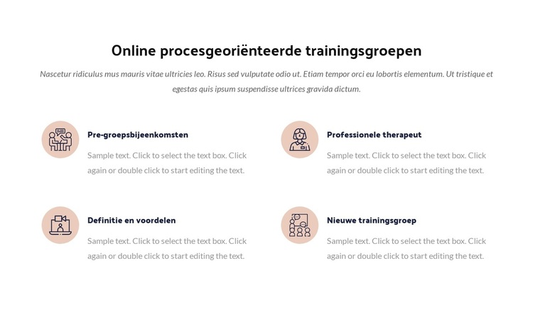 Online procestrainingsgroep WordPress-thema