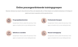 Online Procestrainingsgroep - Responsieve HTML-Sjabloon