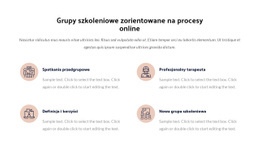 Grupa Szkoleniowa Dotycząca Procesów Online - Gotowy Do Użycia Szablon HTML5