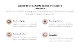 Grupo De Treinamento De Processo Online Modelo De Site