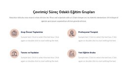 Çevrimiçi Süreç Eğitim Grubu - Kullanıma Hazır HTML5 Şablonu