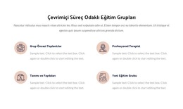 Çevrimiçi Süreç Eğitim Grubu - Duyarlı HTML Şablonu