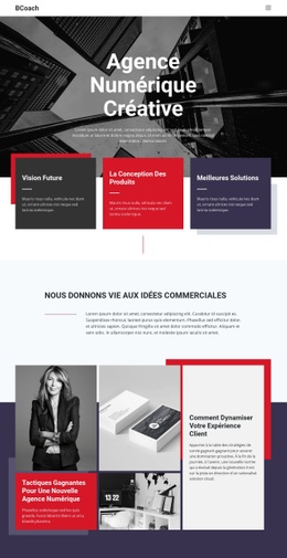 Agence Commerciale Numérique - Inspiration Pour Une Maquette De Site Web