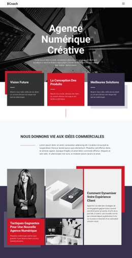 Agence Commerciale Numérique - Superbe Modèle HTML5