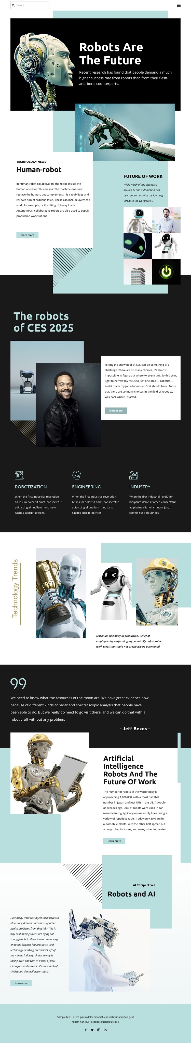 Robotic future technology Joomla Template
