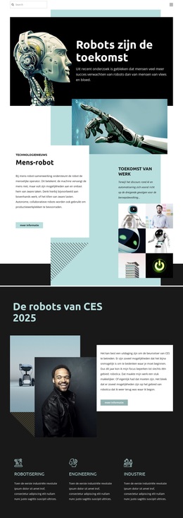 Robotic toekomstige technologie WordPress-thema's