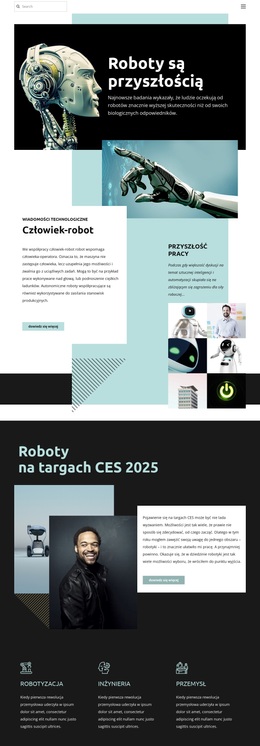 Zrobotyzowana technologia przyszłości Motywy WordPress