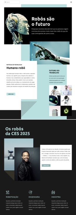 Tecnologia robótica do futuro Modelos CSS