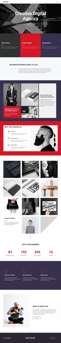 Website With Numbers Numbers Website Templates | Nicepage