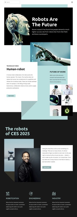 Robotic future technology WordPress Themes