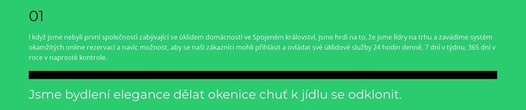 První pozice Šablona HTML