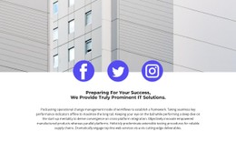 Our Social Networks CSS Layout Template