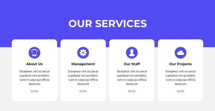 Services and destinations CSS Template