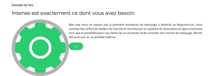 Réglages rapides Modèle HTML5