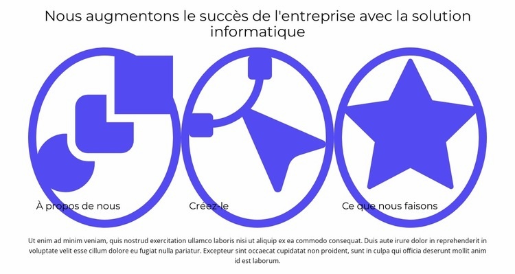 De l'idée à la réalisation Modèle HTML5