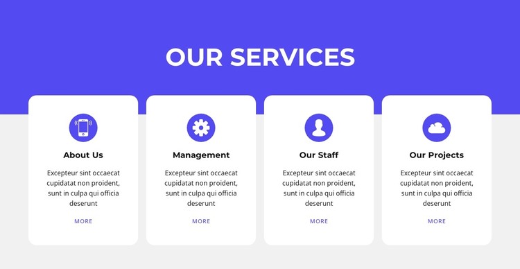 Services and destinations HTML Template