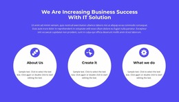 Round Features - Website Creator HTML