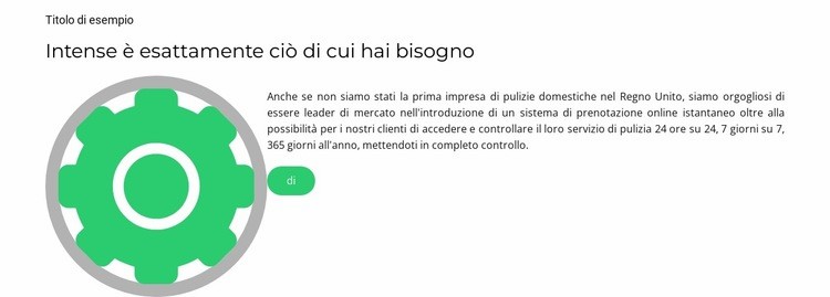 Impostazioni rapide Costruttore di siti web HTML