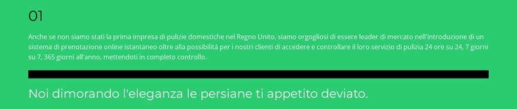 Prima posizione Modello di sito Web