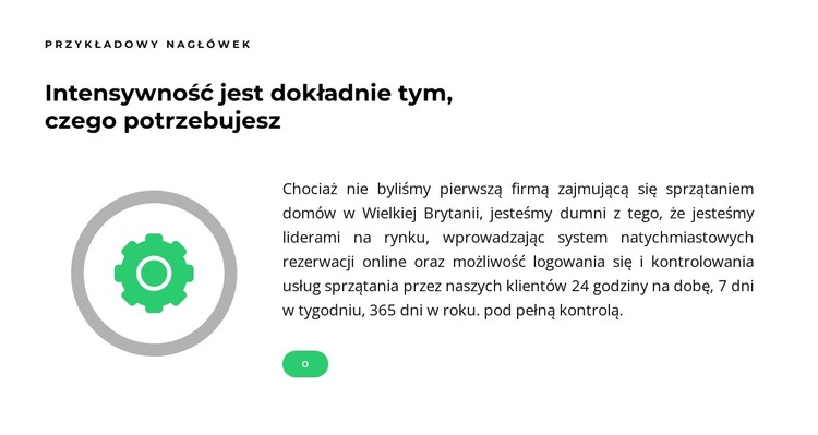 Szybkie ustawienia Szablon HTML