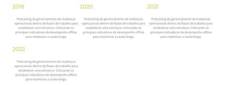 Quatro anos de viagem Modelos de construtor de sites