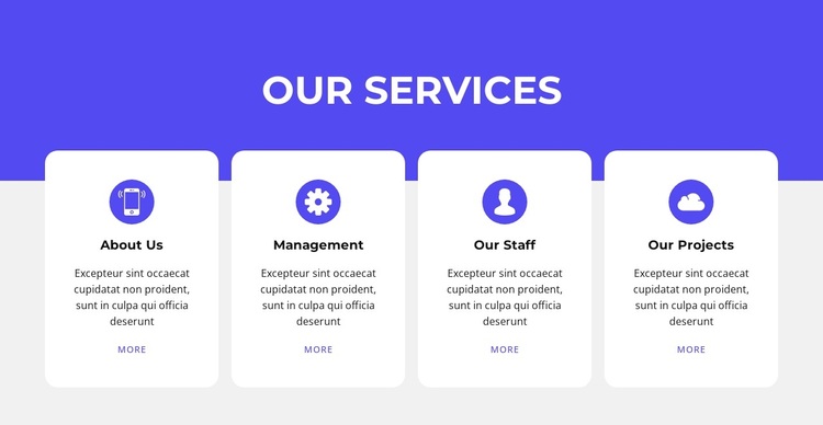 Services and destinations Template