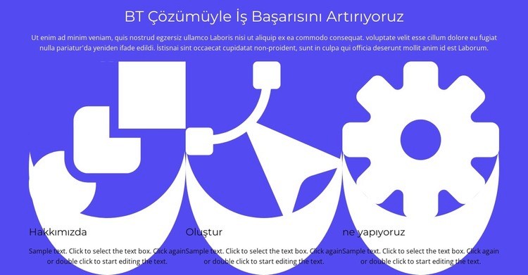 Yuvarlak özellikler Web Sitesi Oluşturucu Şablonları