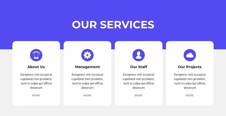 Services and destinations Landing Page