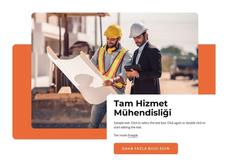 Mimari mühendislik Web sitesi tasarımı