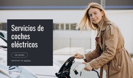 Servicios De Coches Eléctricos: Maqueta De Sitio Web Sencilla