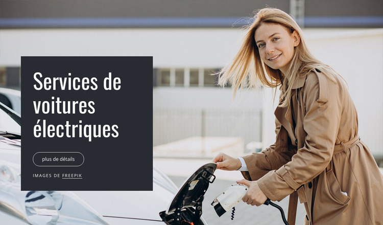 Services de voitures électriques Modèle Joomla