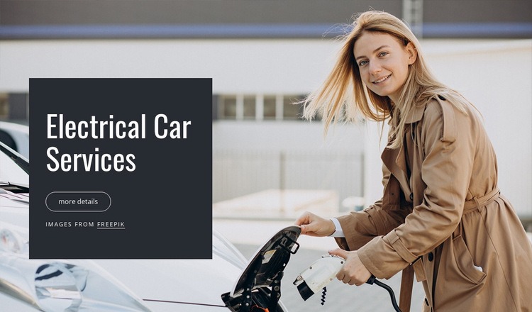 Electrical car services Homepage Design