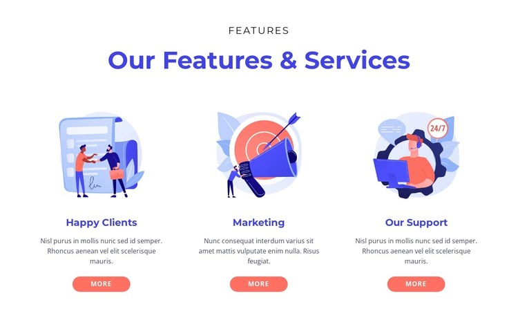 Brand, experiences and radical collaboration HTML Template