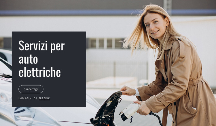 Servizi per auto elettriche Modello HTML