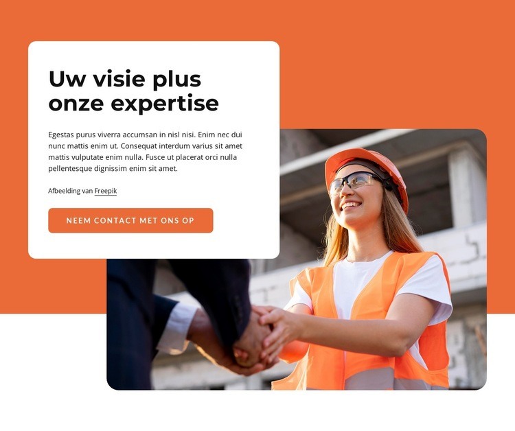 Gebieden van technische expertise Website Builder-sjablonen