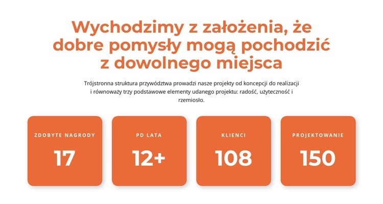 Blok liczników z nagłówkiem Szablon