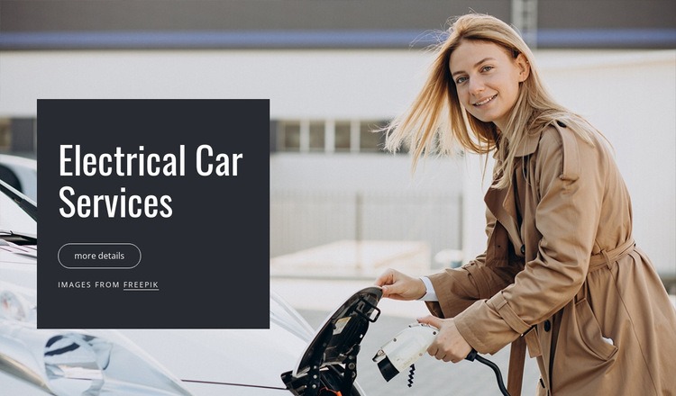 Electrical car services Squarespace Template Alternative