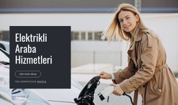 Elektrikli Araba Hizmetleri Için Premium Web Sitesi Tasarımı