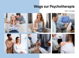 Weg Zur Psychotherapie – Webdesign-Mockup