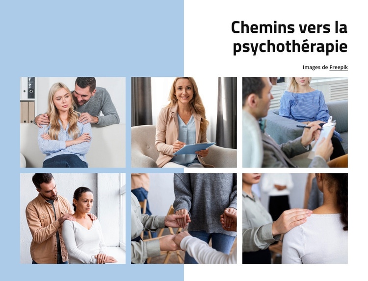 Chemin vers la psychothérapie Conception de site Web