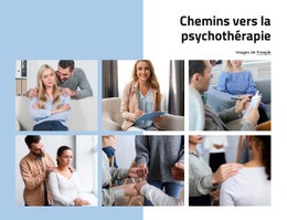 Chemin Vers La Psychothérapie - Maquette De Conception Web