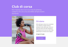 Trova Un Club Di Corsa - Modello Di Pagina Web