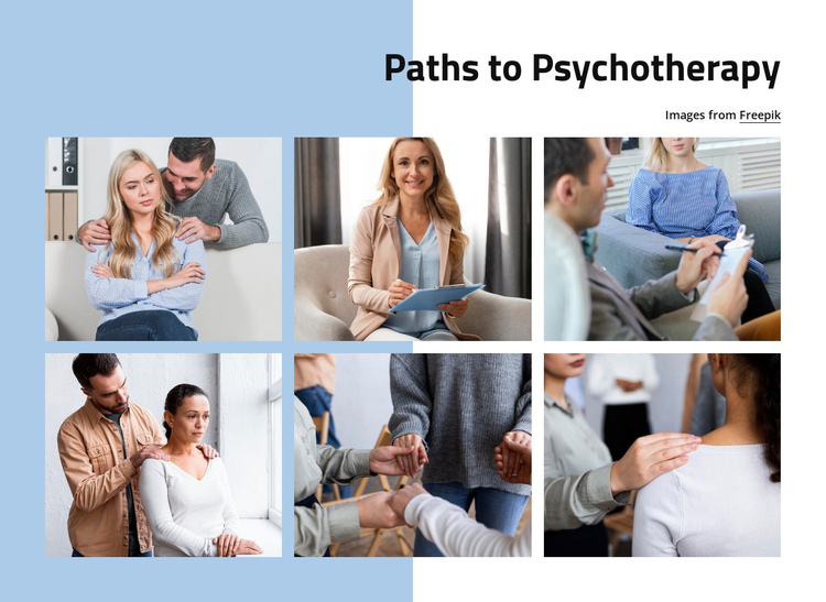 Path to psychotherapy One Page Template