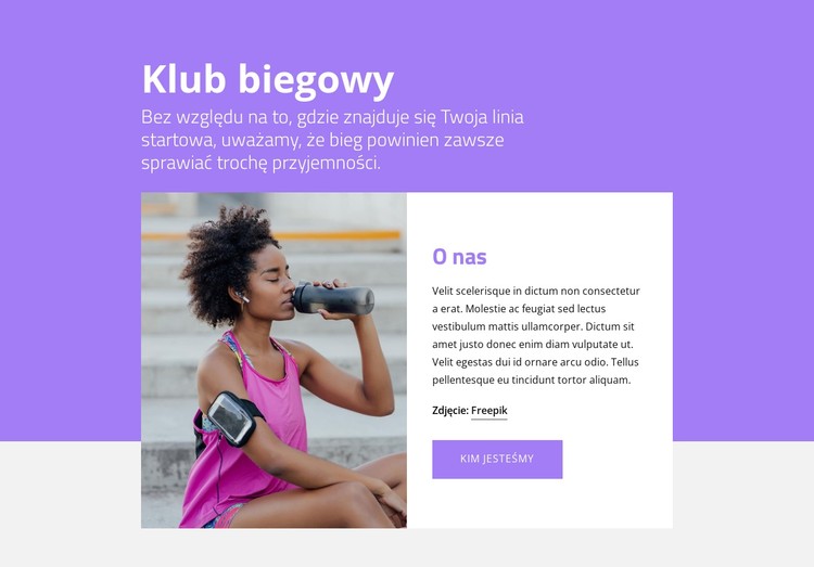 Znajdź klub dla biegaczy Szablon CSS