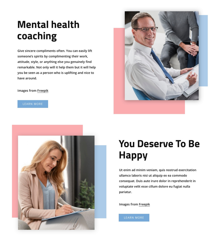 Mental health coaching Website Builder Software
