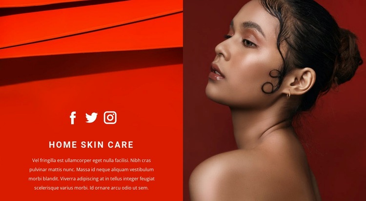 Self-care at home Homepage Design
