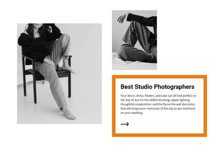 Studio light HTML Template