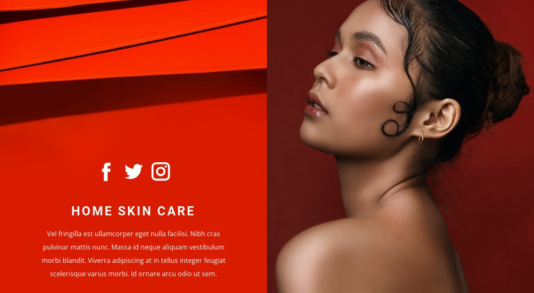 Self-care at home HTML Template