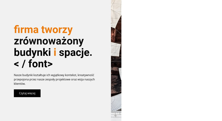 Niezwykłe kształty Szablon witryny sieci Web